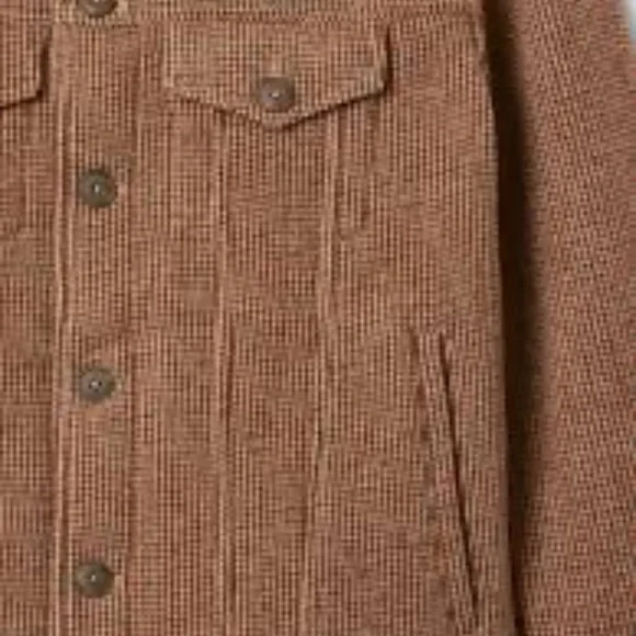 NEW Gap wool houndstooth trucker jacket Medium - Picture 8 of 16